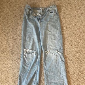 ZARA wide leg high waisted jeans
